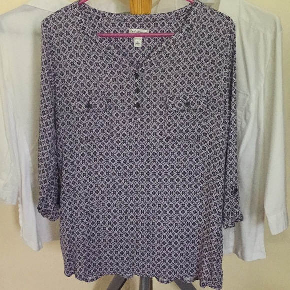 croft & barrow Tops - Croft & Barrow 3/4 Sleeve Blouse